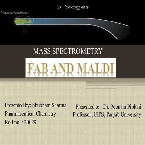 Mass spectrometry