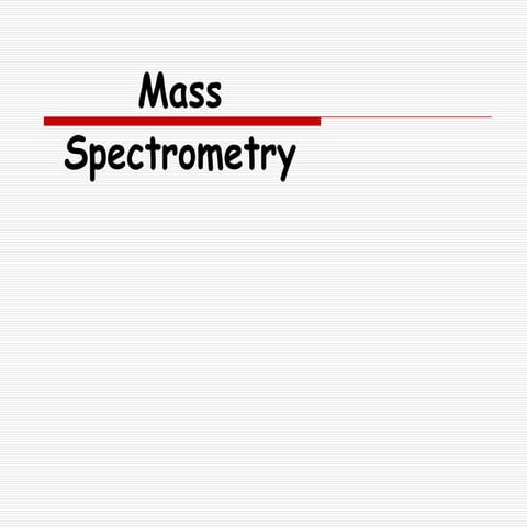 Mass spectrometry-cleavage pattern -organic
