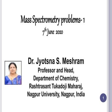 Mass spectrometry problems-1.