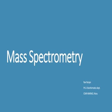Mass spectrometry