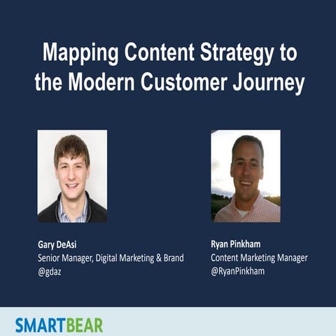 Mapping Content Strategy to the Modern Customer Journey - MassTLC Summit 2016