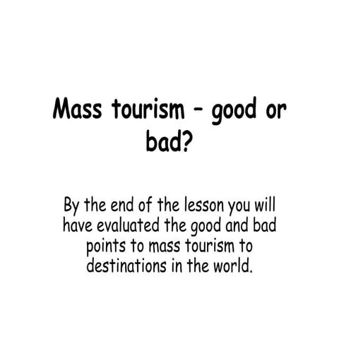 Mass tourism