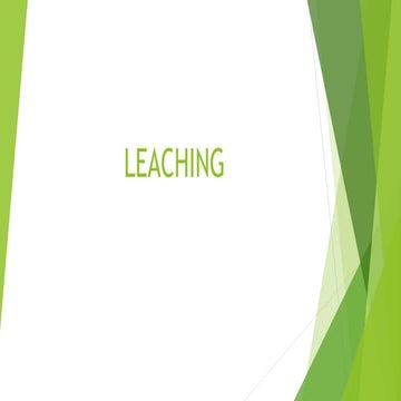 Leaching