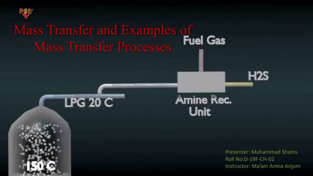 Mass transfer | PPTX | Chemistry | Science