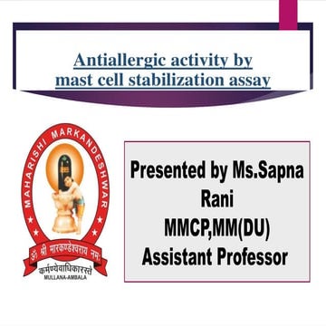 Mast cell assay.pptx....................