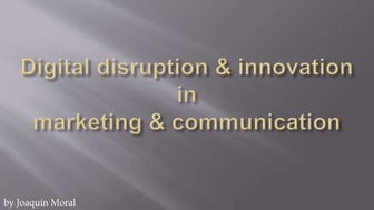 Master class at IE Business School: Disruptive innovation in marketing