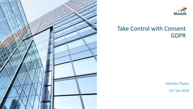 Take Control with Consent Management