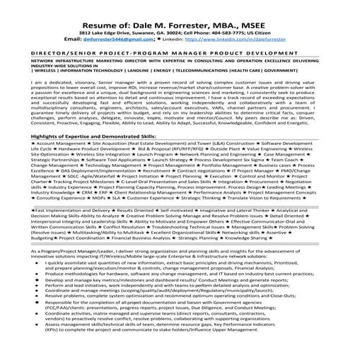 Dale M. Forrester's Resume... Jan 2016