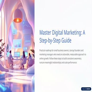 Step-by-Step Guide to Building a Digital Marketing Strategy | PDF