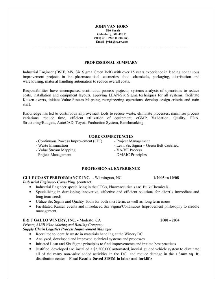 master resume for candidate john van horn masters resume
