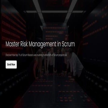 Master Risk Management in Scrum - Online Course