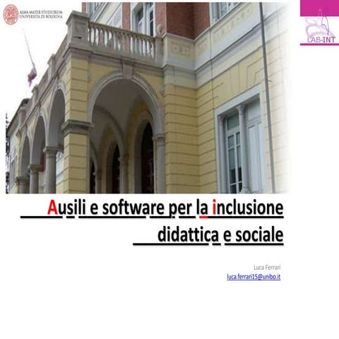Ausili e software per la inclusione didattica