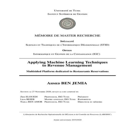 Applying Machine Learning Techniques to Revenue Management