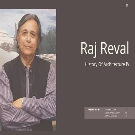 India's Reowned Master Architect Raj Rewal | PPTX