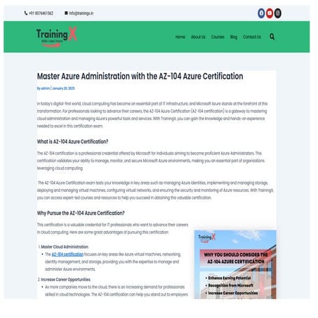 Ace the AZ-104 Azure Certification: Master Admin Skills | PDF