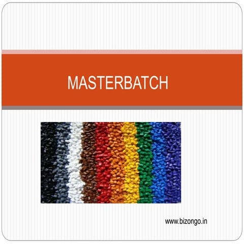 Masterbatch - White and Black