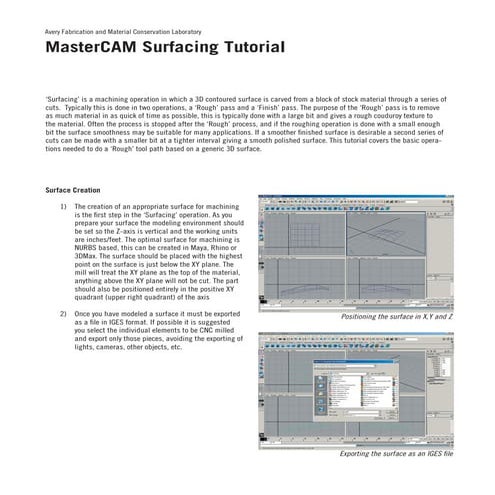 Mastercam tutorial