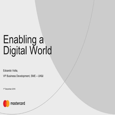 DL Conference 2016: Edoardo Volta, Mastercard UK&I