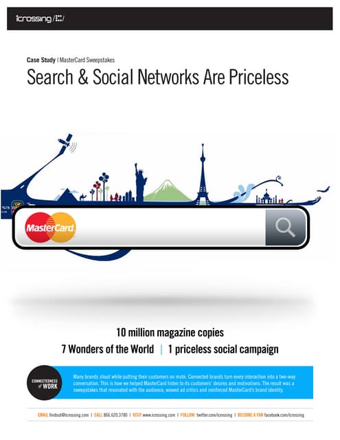 Mastercard Priceless Search and Soc...