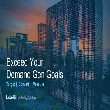 Masterclass: Exceed Your Demand Generation Goals