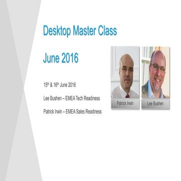 Citrix Desktop Master Class – New in XA/XD 7.9, Skype for Business, HDX Raspb...