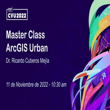 Master Class ArcGIS Urban 2022 Q4