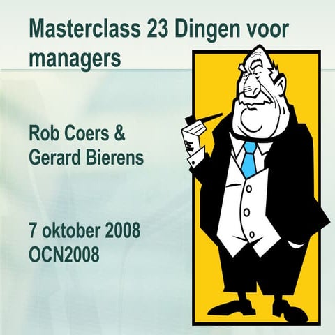 Masterclass 23dingen Voor Managers