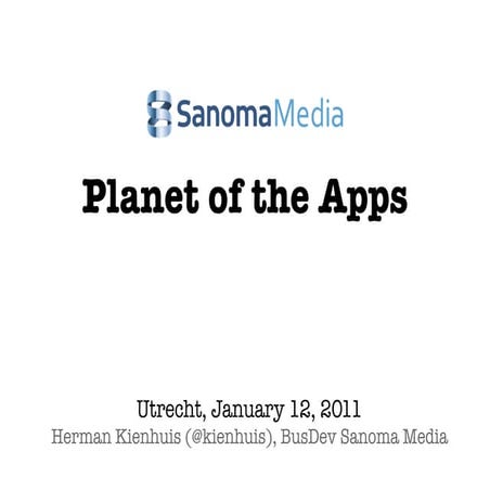 Sanoma Planet of the Apps by Herman Kienhuis @ NS