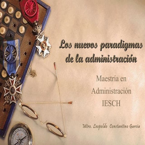 Nuevos paradigmas de la administración