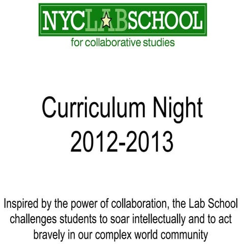 Master curriculumnight2012 13