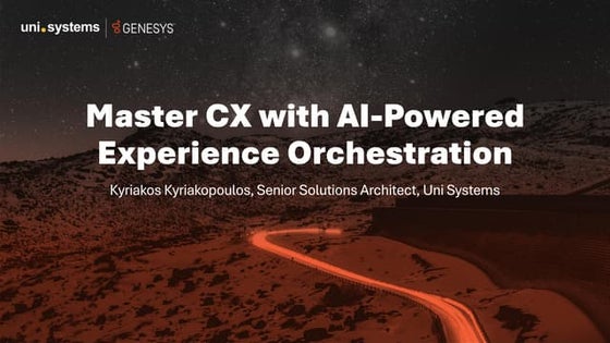 Master CX with AI-Powered Experience Orchestration