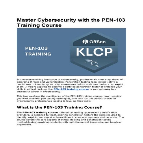 Master PEN-200 Penetration Testing with Kali Linux_ A Complete Guide.docx