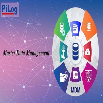 Master data management, objectives, data, transactional data, metadata, analy...