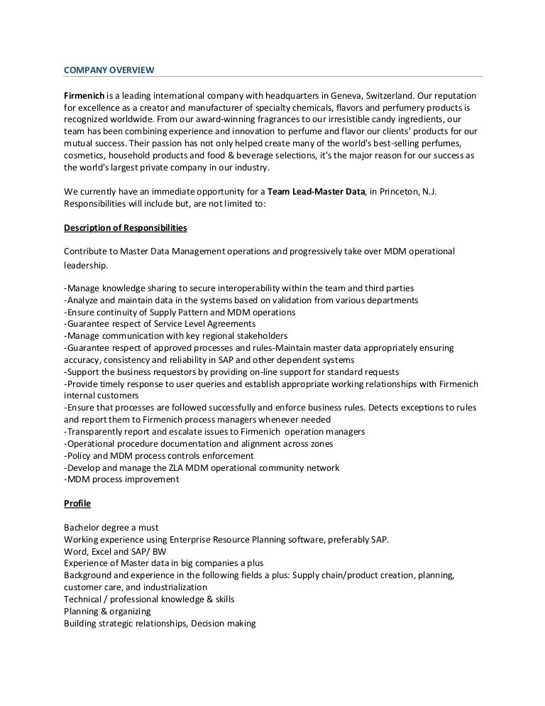 master data management resumes