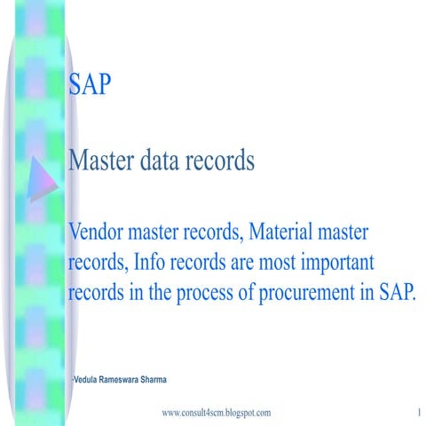 Master Data Records