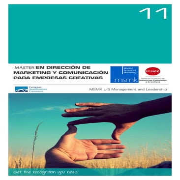 Master en dirección de marketing y comunicación para empresas creativas