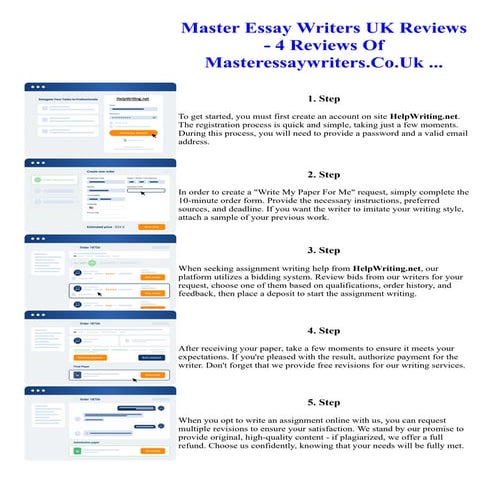 Master Essay Writers UK Reviews - 4 Reviews Of Masteressaywriters.Co.Uk