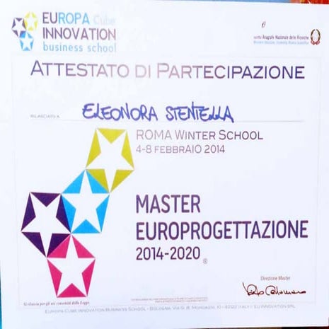 Master europrogettazione