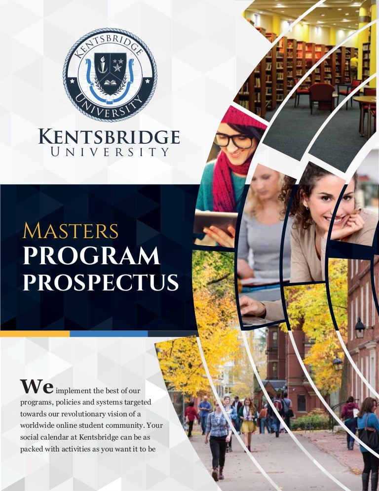 Kentsbridge University Masters Degree Program Prospectus