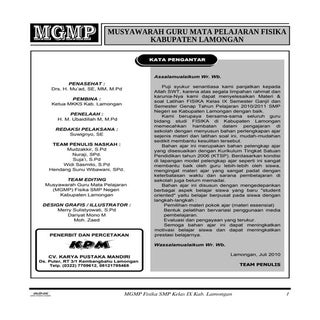 Materi fisika 9 Semester ganjil dan...