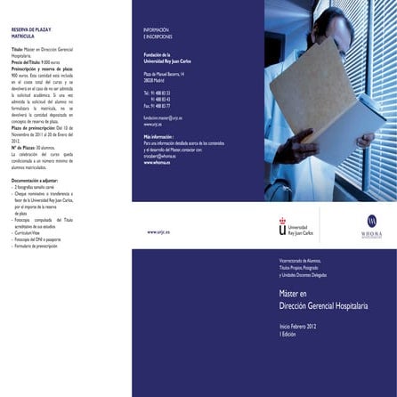 Master en Dirección Gerencial Hospitalaria
