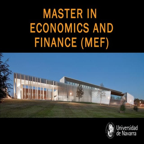 Master in Economics and Finance_University of Navarra