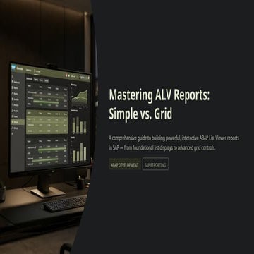 ALV Reports in ABAP – Simple ALV & Grid ALV Explained | PPTX