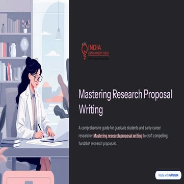 Professional Research Proposal Writing in Ireland for University ...