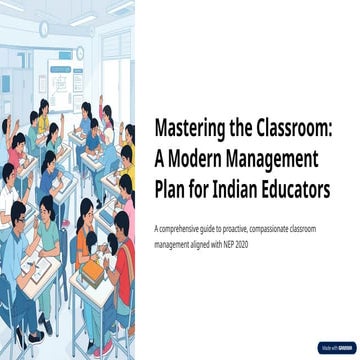 Mastering Classroom Management: A Modern Guide for Indian Educators ...
