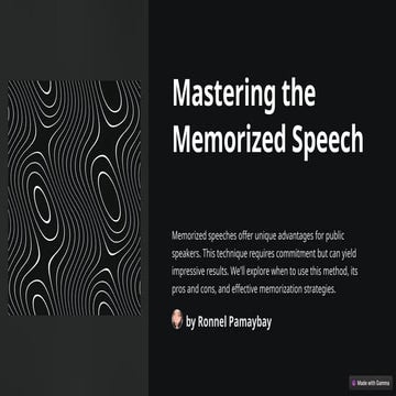 Mastering-the-Memorized -Speech.pptx
