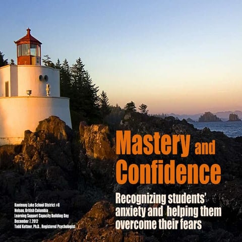 Mastering Anxiety - Teaching Strategies for Building Student Confidence