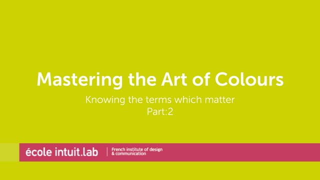 Mastering the Art of Colours Part 2