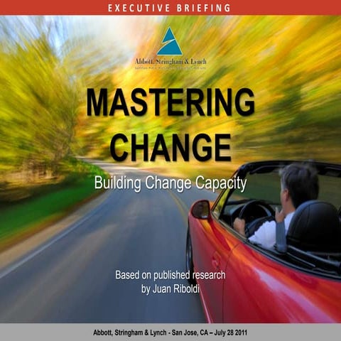 Mastering Change Presentation - Bay Area - July 2011