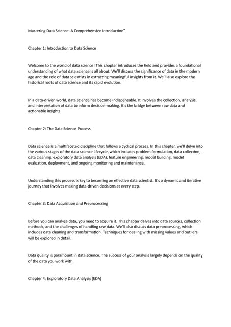 Mastering Data Science A Comprehensive Introduction.docx